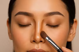 Mẹo trang điểm giúp sống mũi cao