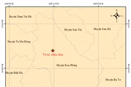 Kon Tum: Bốn trận động đất liên tiếp trong một ngày