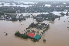 Nhiều nơi ở Quảng Ngãi bị ngập sau mưa lớn kéo dài