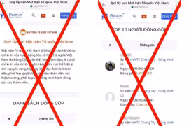 Cảnh báo về các website giả mạo kêu gọi ủng hộ bão số 3