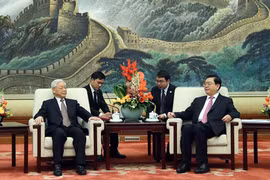 Ảnh: Tổng Bí thư Nguyễn Phú Trọng thăm Trung Quốc trên Tân Hoa Xã