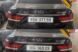 “Xe sang” Lexus lắp chế độ lật biển, dùng biển số giả