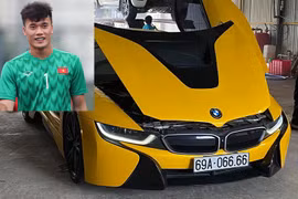 Thủ môn Bùi Tiến Dũng rao bán BMW i8 biển tứ quý 6 