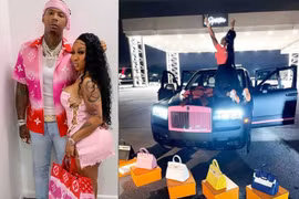 Rolls-Royce Cullinan nội thất tím độc quyền của Rapper Moneybagg Yo