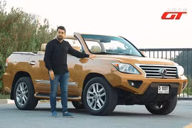 Dân chơi "cắt mui" xe sang Lexus LX570 trần trụi để... chơi chim 