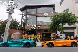 Chiêm ngưỡng dàn siêu xe trăm tỷ khai trương nhà hàng Cường Đô la