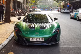 Chồng Diệp Lâm Anh khoác áo “tắc kè” cho siêu xe McLaren 650S 