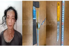 Công cùng 2 con dao gây án. 