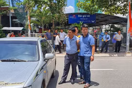 Lý lúc bị công an bắt giữ.