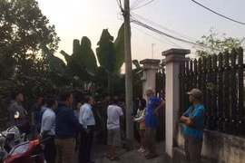 Công an phong toả hiện trường.