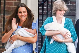 Mẹ chồng-nàng dâu Diana-Kate sau khi sinh con