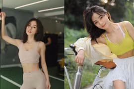 Thời trang khoe eo sexy của hot girl phòng gym xứ Trung