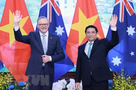 Thủ tướng Phạm Minh Chính chủ trì Lễ đón chính thức Thủ tướng Australia