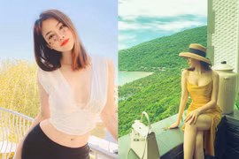 Con dâu tỷ phú Hoàng Kiều ăn mặc vô cùng gợi cảm