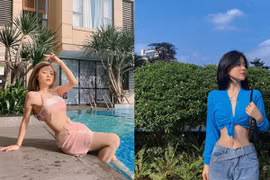 Gu thời trang khoe eo thon “nóng bỏng mắt” của hot girl Trang Banana