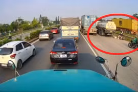 Hải Dương: Xe bồn đi sai làn trên QL5, cán nữ sinh tử vong