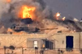 Hãi hùng cảnh xe tăng Leopard 2A4 TNK tan xác tại Aleppo