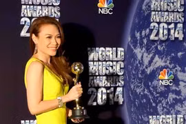  Mỹ Tâm đoạt giải World Music Awards 2014 