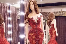 Cận cảnh chiếc đầm giúp Huyền My tỏa sáng tối nay