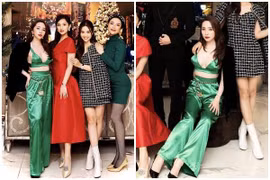 Noel bên Việt Anh, Quỳnh Nga diện chiếc quần nhăn nhúm khó tin
