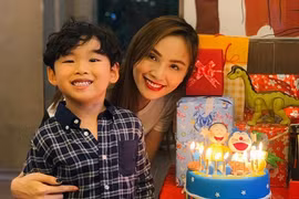 Diễm Hương tổ chức sinh nhật cho con trai, vắng mặt chồng giữa nghi vấn ly hôn