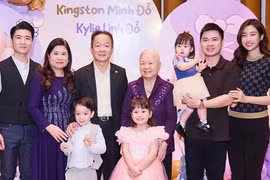 Hoa hậu Đỗ Mỹ Linh thân thiết với gia đình chồng