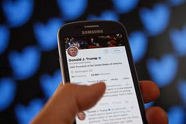Tài khoản Twitter của Tổng thống Trump bất ngờ biến mất