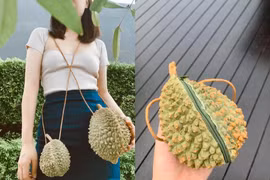 Vừa lên sóng, chiếc túi sầu riêng khiến dân tình hỏi "mua ở đâu"