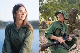 Nữ sinh người Nga gây sốt khi học giáo dục Quốc phòng ở Việt Nam
