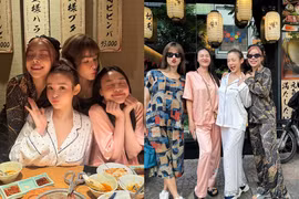 Huyền Baby và “hội chị em phú bà” lên đồ độc lạ đi ăn