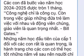 Trích quỹ lớp 1 “nhận trước cô lớp 2“