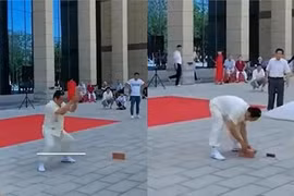 Võ sư khí công biểu diễn sức mạnh, ai ngờ bẽ mặt tột độ