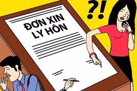 Lá đơn ly hôn chỉ chờ ngày ký tên