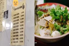 Bảng giá hủ tiếu khiến khách hàng nhìn đã muốn "phát lú"