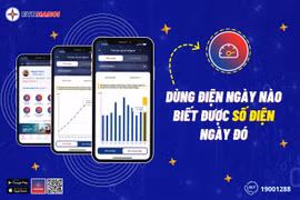 Khách hàng có thể theo dõi lượng điện tiêu thụ hàng ngày trên ứng dụng EVNHANOI