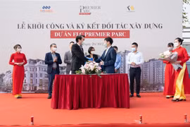FLC Premier Parc khởi công và ký kết đối tác xây dựng giai đoạn mới