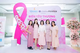 Vinmec cùng 3000 phụ nữ Việt “Biến yêu thương thành hành động - Chiến thắng ung thư vú”