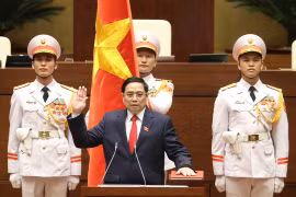 Trưởng ban Dân vận Trung ương dẫn đoàn đại biểu chúc mừng Thủ tướng Chính phủ Phạm Minh Chính