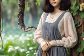 Lên rừng đốn củi gặp "rắn thiêng", người phụ nữ nhặt được báu vật