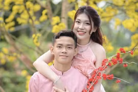 Chân dung bà xã mới cưới của tiền đạo Bùi Vĩ Hào