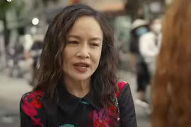 Nghệ sĩ Tú Oanh đóng vai mẹ của Hà (Lan Phương) trên phim giờ vàng