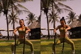 Angela Phương Trinh khiến netizen tái mặt vì cảnh tập gym