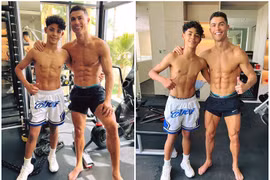 Cậu cả nhà Cristiano Ronaldo đúng chuẩn "hổ phụ sinh hổ tử"