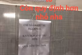 Cô gái gửi xe bị shop thời trang "chặt chém" 200 ngàn gây bức xúc