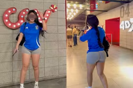 Diện đồ bó, tạo dáng phản cảm nữ gymer nhận đủ gạch xây nhà