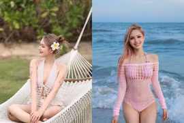 Xoài Non tung bộ ảnh chào hè, hở bạo khoe làn da cực mướt