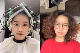 Làm tóc đón Tết, cô gái nhận về giao diện bát mì tôm trên đầu