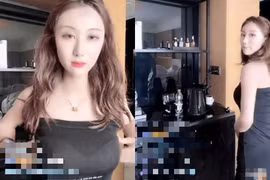 Chiếc gương phản chủ làm nữ streamer lộ cảnh không mong muốn