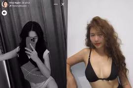 "Hot girl boxing" Khả Ngân khoe ảnh "mặc như không mặc" gây chú ý