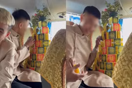 Dàn bê tráp “ăn vụng” đồ lễ, netizen chỉ trích nặng lời